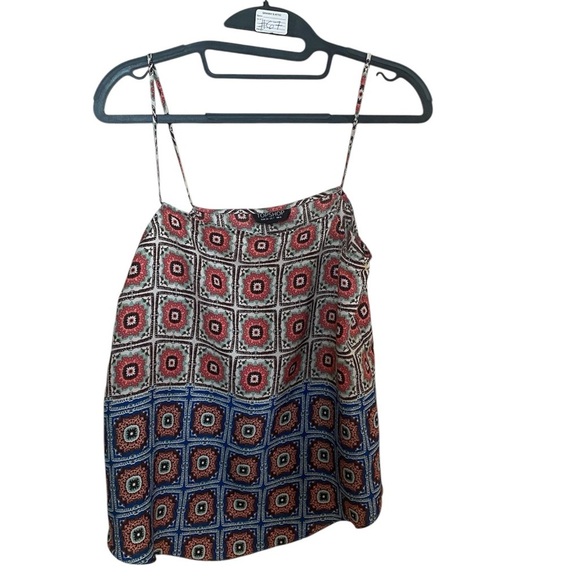 Topshop Tops - Geometric Patterned Women's Top
